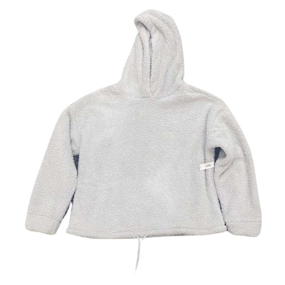 Gap Body Sherpa Slouchy Hoodie in Gray, Size L​​​​​​​​​